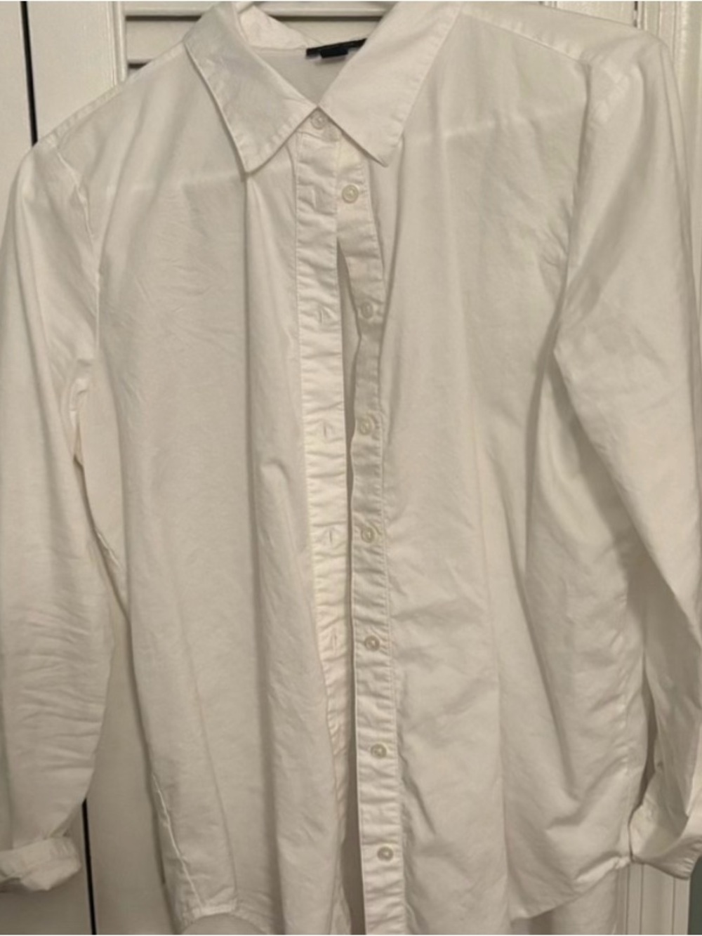 Ann Taylor Factory White Button-Down Shirt